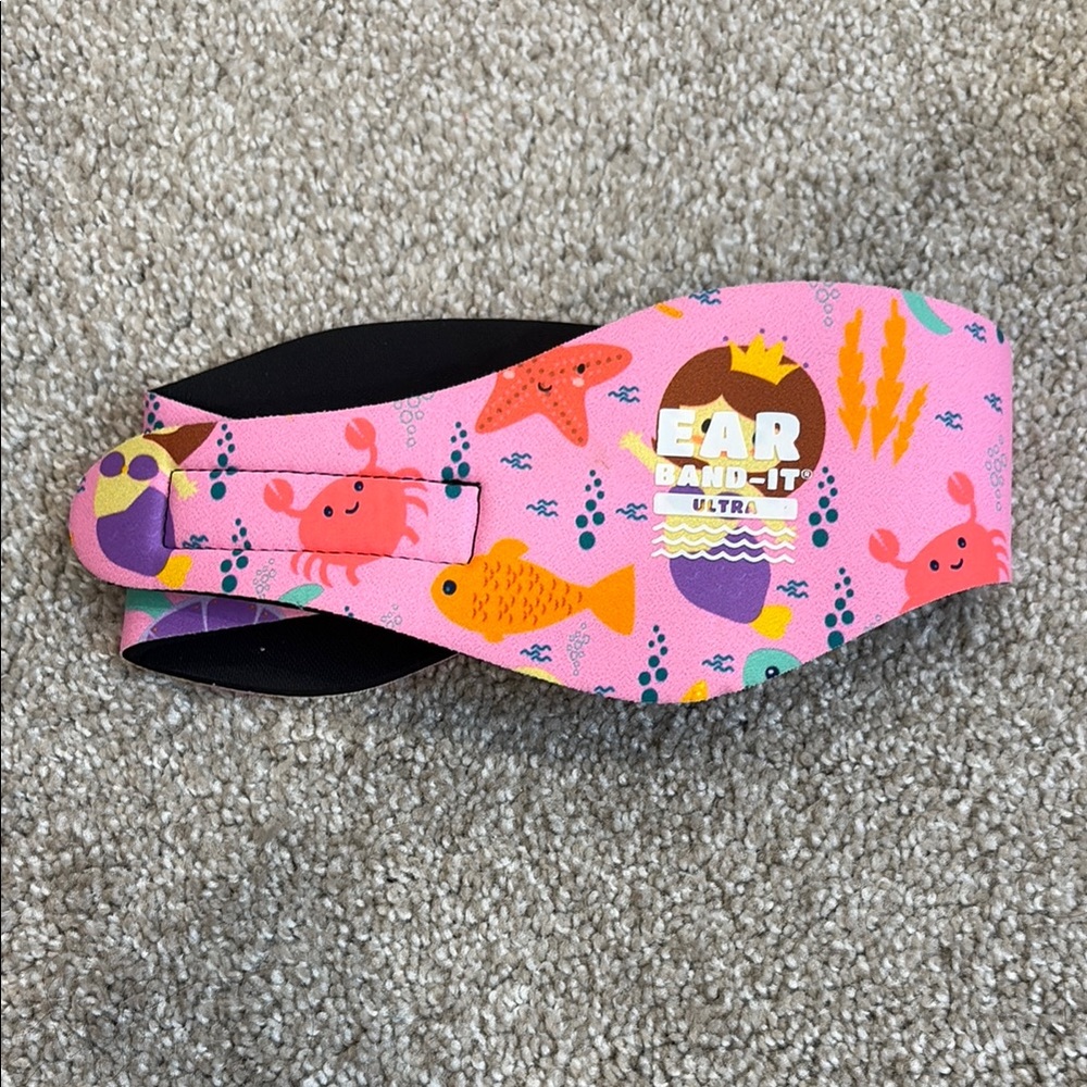NWOT Ear Band-It Ultra Pink Swim Headband